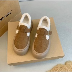 퍼안감 벨트포인트 퍼슈즈 DS-0340