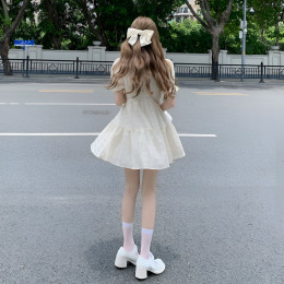 미호 퍼프소매 미니 원피스 JSC-24052001