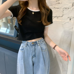 데일리 무지 크롭 반팔티 JSC-24062203