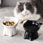 반려동물 귀여운 사선 식기 밥그릇 물그릇 2color