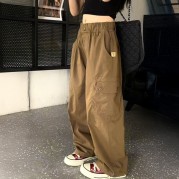 아도르 허리밴딩 카고 와이드팬츠 SD-250316